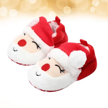 11 cm, 1 чифт детски чорапи под формата на снежен човек, обувки Есен-зима, дебели топли нескользящие гумени подове, обувки със защита от миризмата, Фестивални подаръци