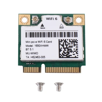 1650X1650XHMW Wifi Карта AX200 двухдиапазонная 2400 Mbps Bluetooth 5.1 Mini Pcie Гигабитная карта безжичен адаптер Поддръжка на Win11