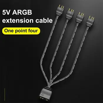 5V формат ARGB конектор 3pin fan hub сплитер захранващ кабел удължител за 