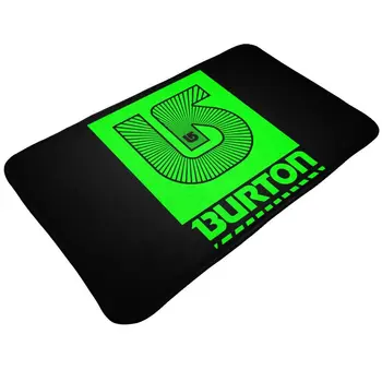 Burton Snowboarding Зелен мат с логото, килим, тапис за тоалетна, Мини подложки за защита от прах в хола