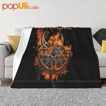 Disturbed-Burning Believe-Метална каменна одеяло Шаги Super Soft Ръчна пране