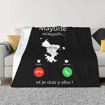 Homme Kina Mayotte Mappelle Dom Том Завивки Плажна Одеяло Одеало от Полиестер King Size
