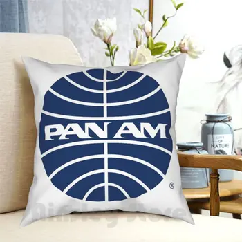 Pan Am Средата на 1950-те години, Калъфка с перевернутым географски глобус, домашна Мека възглавница с принтом, Pan Am Panam Paa Pawamerch, Панамериканските свят