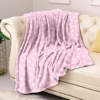 Rose фланелевое одеяло с паяжини на Хелоуин, стоки за дома, зимни топли меки одеяла с двустранно принтом, спално бельо, декорация за дома