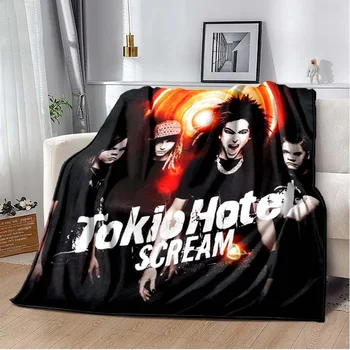 Германия Tokio Hotel Monsoon Одеяло Decke, Феновете на рок-н-Рол, за Дивана в хола и спалнята, за кола Bde, че ви хареса Подарък за Рожден Ден