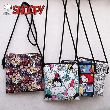 Дамски ежедневни проста чанта-месинджър Снупи, дамски чанти в стил хип-хоп, мини чанта през рамо, чанта за телефон, класическа чанта за момичета