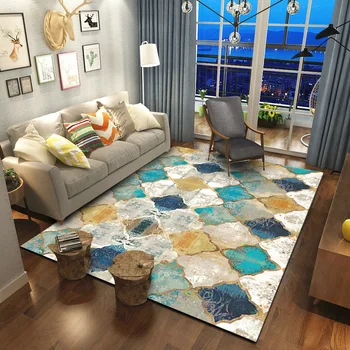 Килими с геометрични принтом в скандинавски стил за дома, хол, спалня, килими, на голяма площ, нощни диван, малка масичка в марокански стил, постелки за пода