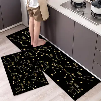 Мек удобен килим, Мек впитывающий кухненски килим, който Поддържа чистотата на подовете, Удобна стая, прости грижи Аксесоари за дома