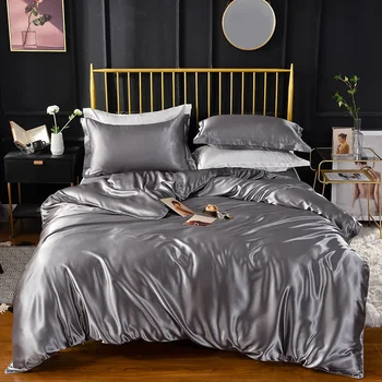 Професионален комплект спално бельо от висок клас - копринено-мек и уютен-размер King или Queen-полиестер