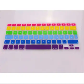 Розова силиконова клавиатура на немски език, защитно покритие за MacBook Pro 13 15 17 Стандарт Великобритания/ЕС