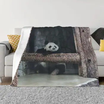 Руското одеяло Ruyi Panda, топли и уютни декоративни покривки за легло за спалното бельо, за да продължава дълго пътуване, къмпинг