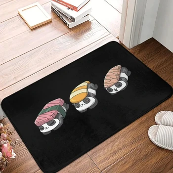 Японски килим с шарките на суши, домашна фланела, подложка за пода в хола, спалнята, банята, Нескользящий подложка за краката, подложка за входната врата